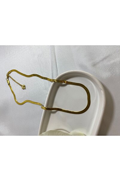 Çelik قلادة سلسلة ذهبية إيطالية