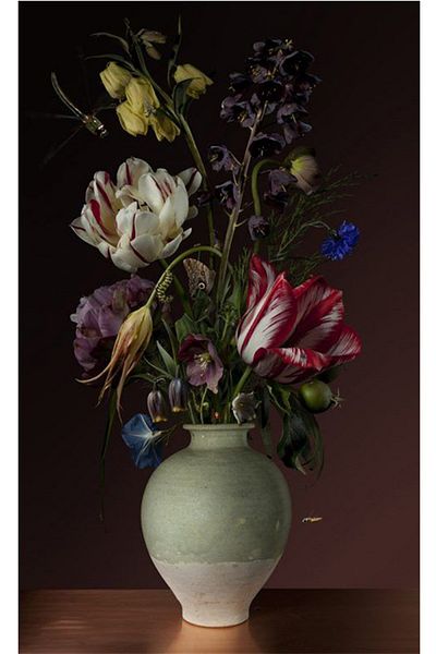 pixartsanat Spring in Vase Pixart Art Diamond Mosaic Painting Diamond Turkey 48*71