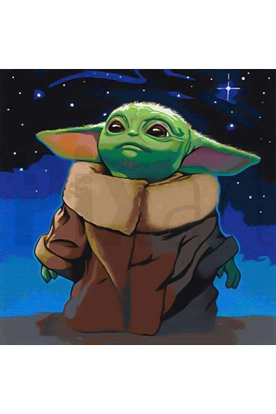 pixartsanat Baby Yoda 35x35 cm diamond mosaic painting