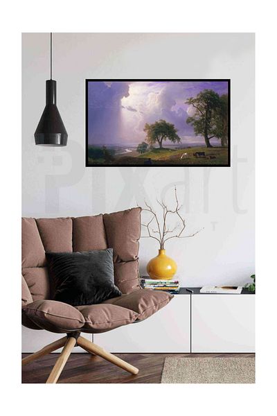 pixartsanat Albert Bierstadt California Spring Pixart Art Diamond Mosaic Painting Diamond Turkey 75*60