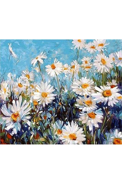 pixartsanat Daisy 35*35 Cm Pixart Art Diamond Mosaic Painting Diamond Turkey
