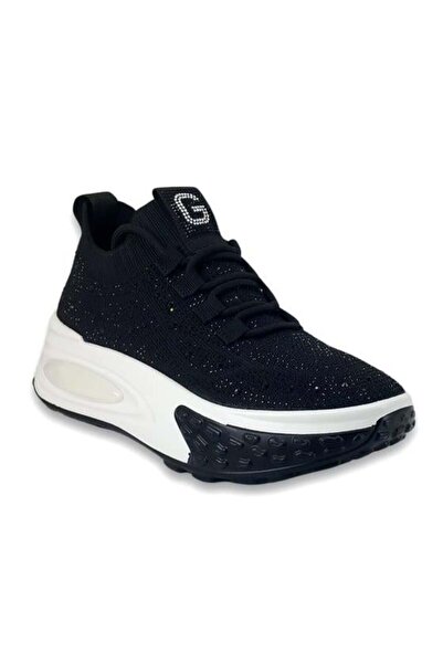 Guja 305-4 Günlük Taşlı Spor Ayakkabı-Siyah