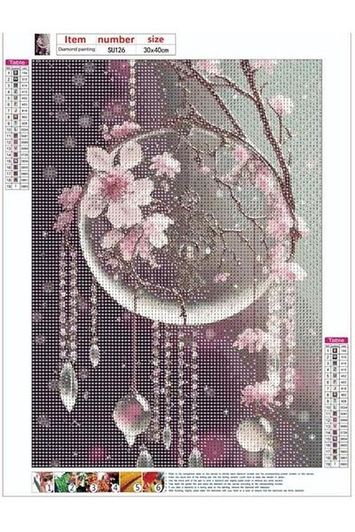 pixartsanat Pixart Art Diamond Mosaic - Dream Catcher Diamond Painting 30X40