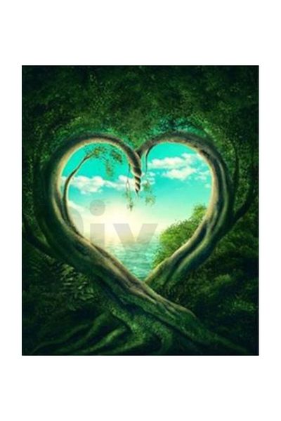 pixartsanat Heart of the Tree Pixart Art Diamond Mosaic Painting Diamond Turkey 48*58
