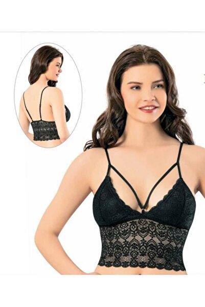 Genel Markalar İnce Askılı, Dantelli Pedli Crop