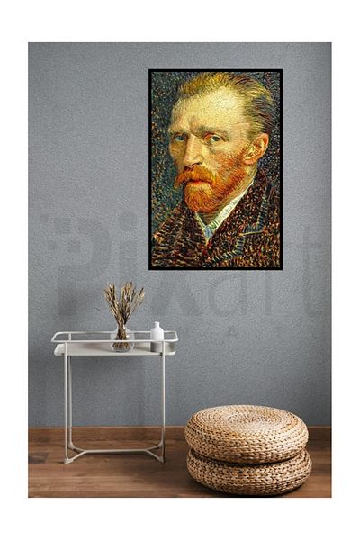 pixartsanat Van Gogh Pixart Art Diamond Mosaic Painting Diamond Turkey 46*69