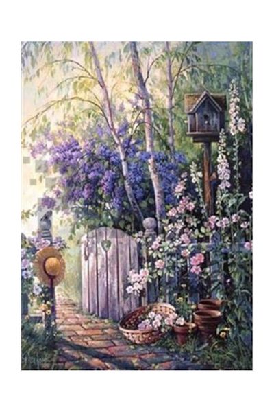 pixartsanat Fragrant Entrance of the House Pixart Art Diamond Mosaic Painting Diamond Türkiye 43*60