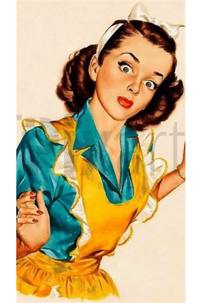 pixartsanat Nostalgia Woman Pixart Art Diamond Mosaic Painting Diamond Turkey 38*69