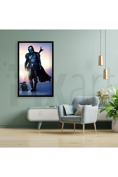 pixartsanat Mandalorian 30 *40cm Pixart Art Diamond Mosaic Painting Diamond Turkey