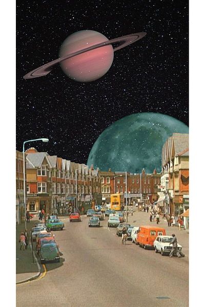 pixartsanat Planets Falling to the Street Pixart Art Diamond Mosaic Painting Diamond Turkey 37*69