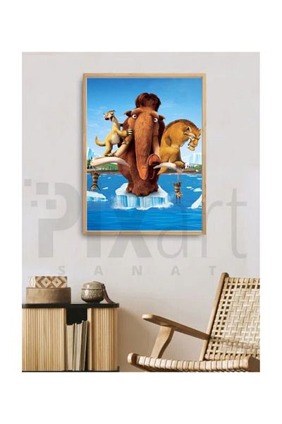 pixartsanat Pixart Art Diamond Mosaic Diamond - Ice Age 35X45 Turkey