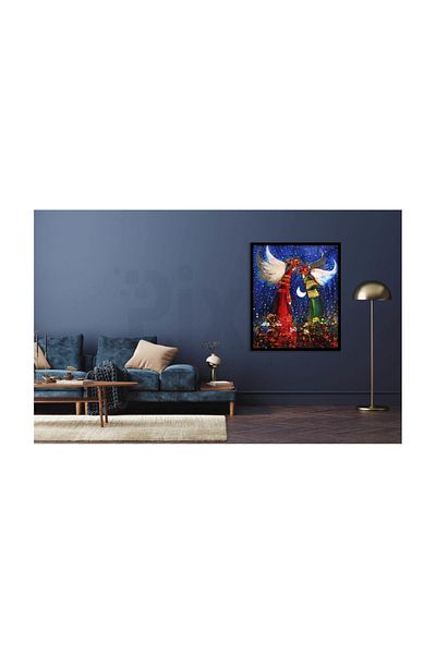 pixartsanat Night Time Angels Pixart Art Diamond Mosaic Painting Diamond Turkey 47*57