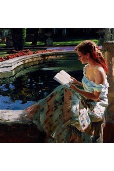 pixartsanat Girl Reading a Book Pixart Art Diamond Mosaic Painting Diamond Türkiye 58*60