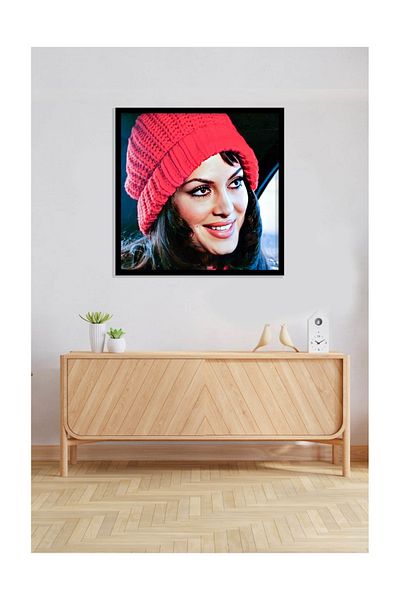 pixartsanat Red Beret Shorae Pixart Mosaic Dress for Turkey - 48*61