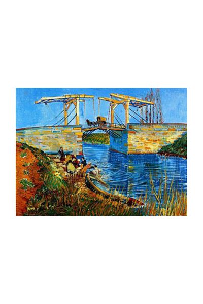 pixartsanat Vincent Van Gogh Langlois Bridge in Arles Pixart Art Diamond Mosaic Painting Diamond Turkey 50*35