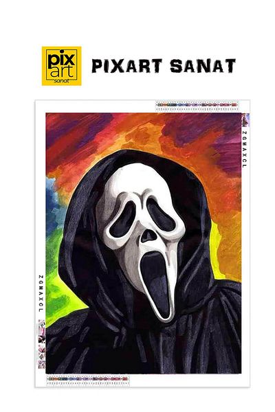pixartsanat Scream 40x60 PixArt Art Diamond Mosaic Painting Diamond Turkey
