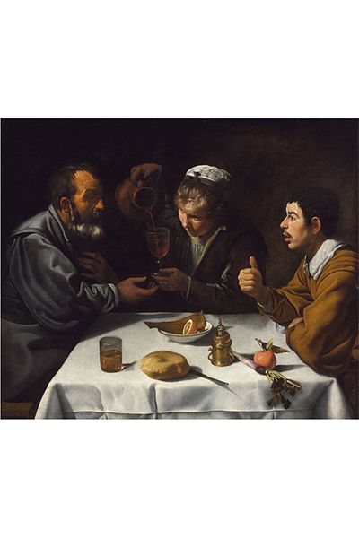 pixartsanat Diego Velazquez Tavern Scene with Two Boys and a Girl Pixart Art Diamond Mosaic Painting Diamond Turkish