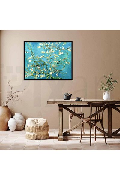 pixartsanat 30,48 X 40,64 Cm Van Gogh (ALMOND FLOWER) Pixart Art Diamond Mosaic Painting Diamond Turkey