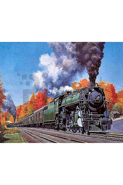pixartsanat Train Tree 30 * 40 Cm Pixart Art Diamond Mosaic Painting Diamond Turkey
