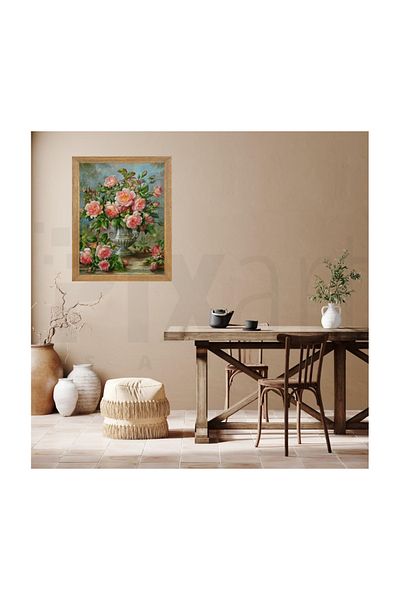 pixartsanat Powder Pink Roses Pixart Art Diamond Mosaic Painting Diamond Turkey 48*68