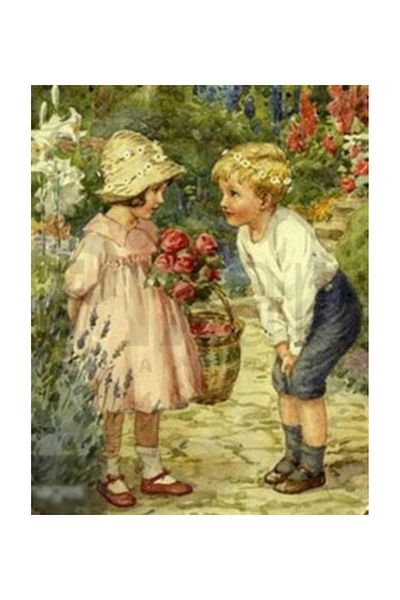 pixartsanat Girl And Friend With Flowers Pixart Art Diamond Mosaic Painting Diamond Turkey 66*83