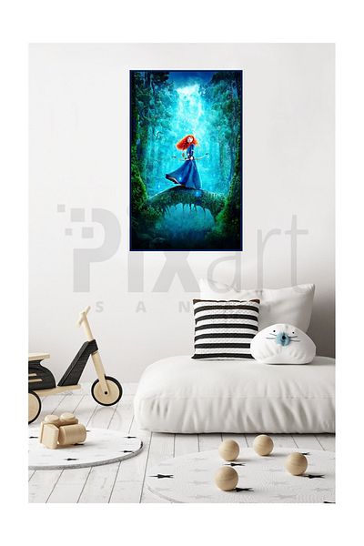 pixartsanat Brave in the Forest Pixart Art Diamond Mosaic Diamond Turkey 35*45