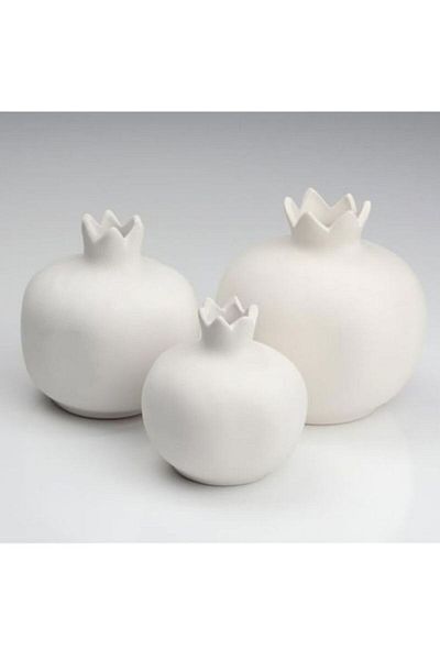 Pordizayn Ceramic Pomegranate Ceramic Biscuit Set of 3
