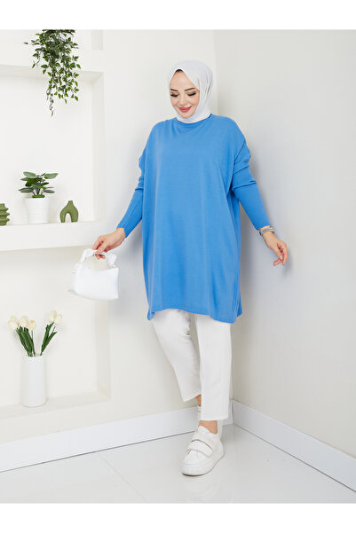 MODAMÜNASİP Υπέροχο πλεκτό τοπ με ζιβάγκο