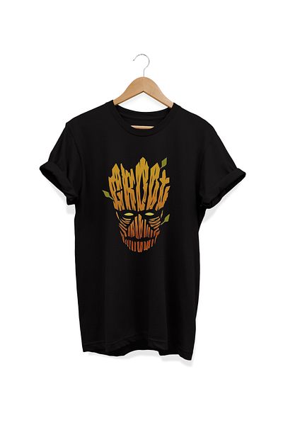 remonz Μπλουζάκι Groot Printed Oversize Crew Neck 100% Cotton Plus Size T-shirt