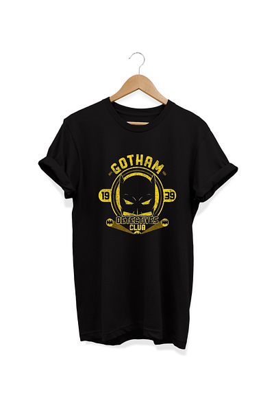 remonz Gotham City Pattern - 100% Cotton Crew Neck Oversize T-Shirt, μεγάλο μέγεθος
