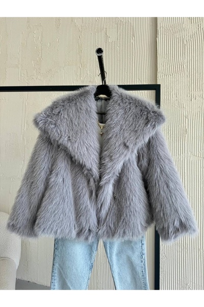 MEECY Kožešina na šálový límec