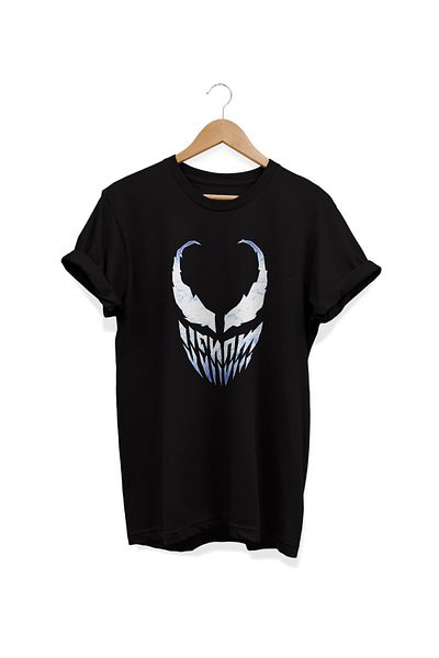 remonz Venom Printed - 100% Cotton Crew Neck Oversize T-Shirt, μεγάλο μέγεθος