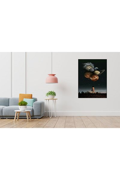 pixartsanat Planetary House Pixart Art Diamond Mosaic Painting Diamond Turkey 36*69