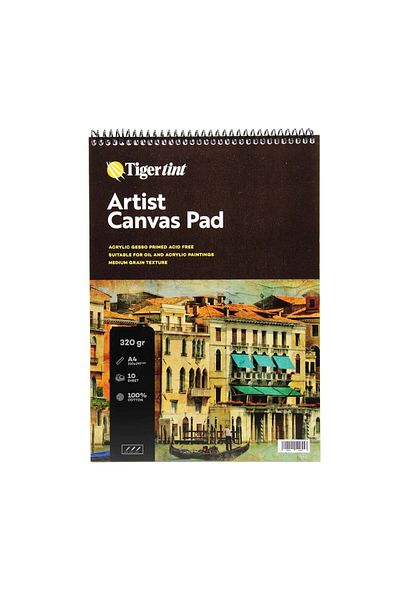 Tigertint Artist Canvas Pad Canvas Notebook A4 10 Sheets