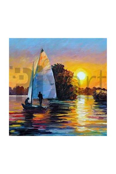 pixartsanat Leonid Afremov Style Sunset Pixart Art Diamond Mosaic Painting Diamond Turkey 50*50