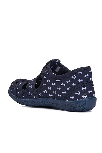 PROTOPTAN Pantofi de acasă din in moale pentru băiat - pentru școală și creșă