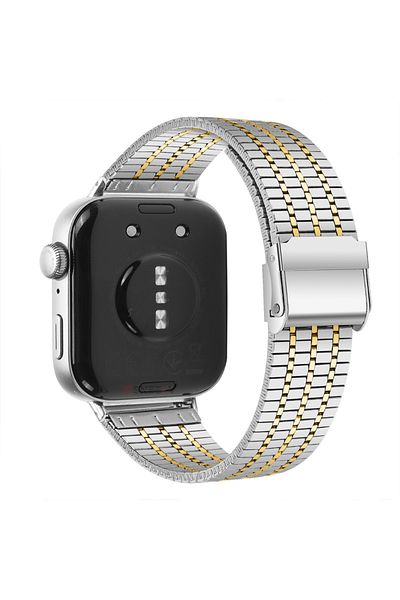 Sneezy سوار Lux Correa بإبزيم معدني مقاوم للصدأ متوافق مع ساعة Huawei Watch Fit 3