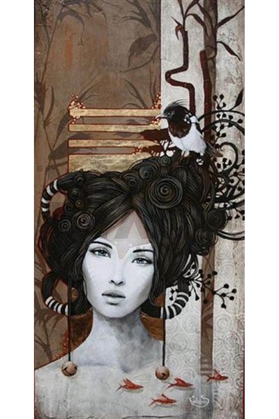 pixartsanat Japanese Girl Pixart Art Diamond Mosaic Painting Diamond Turkey 30*61