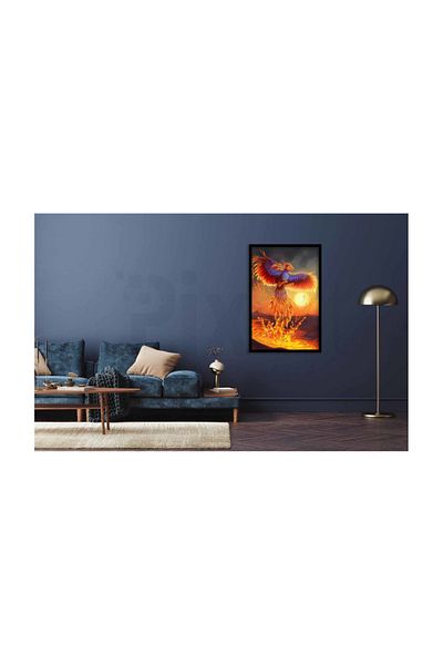 pixartsanat Phoenix from Fire Pixart Art Diamond Mosic Painting Daimond Turkey 48*71