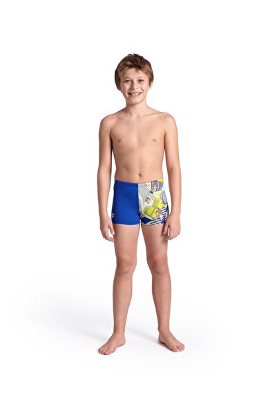 ARENA BOY'S ARENA SWIM SHORT MULTI GREY ROYAL