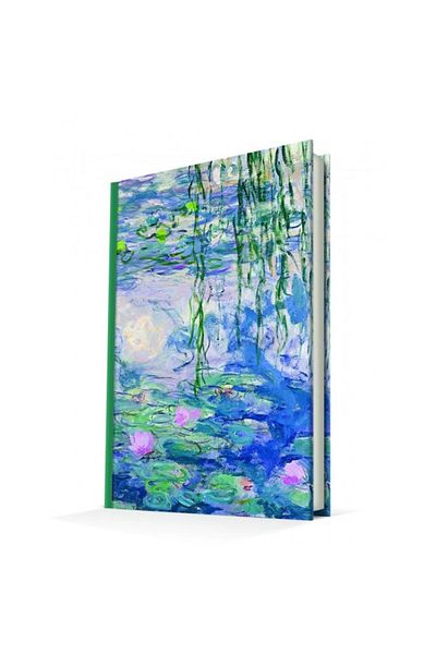DEFFTER Monet 14x20 Ruled Notebook with Hard Cover - Art Of World /waterlıes