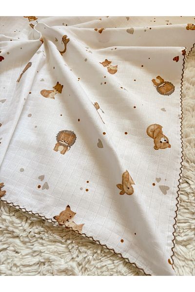 Cloudy Lion 80X90 cm Muslin Blanket - 13 Models, for Baby and Child, Muslin Blanket and Cloth for Newborns