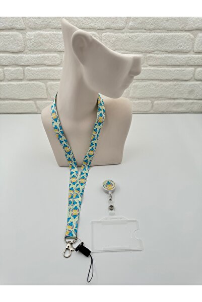 zezedesing Winnie The Pooh Eşek İyor Desenli Set Boyun İpi - Yoyo - Yaka Kart...