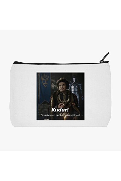 designedfy حقيبة مكياج من القماش المطبوع المقاوم للماء من Prince، حامل قلم، م...