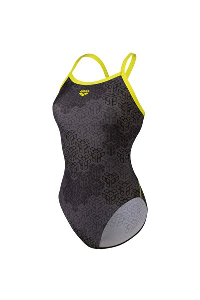 ARENA WOMEN'S ARENA CIAMO KIKKO SWIMSUIT CHALLENGE BACK SOFT GREEN BLACK MULTI