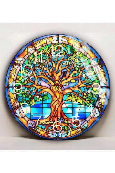 Harikabirev HARİKABİREV | STICLA INESPRIMĂBILĂ (CEAS) MOTIV ARBORELE VIEȚII M...