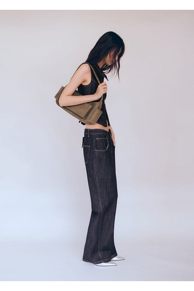MANGO Woman Pina széles szárú Jean nadrág