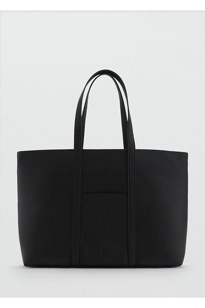 Mango Teen Geantă shopper aspect piele