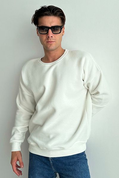 zunop Ανδρικό φούτερ με λαιμόκοψη Oversize