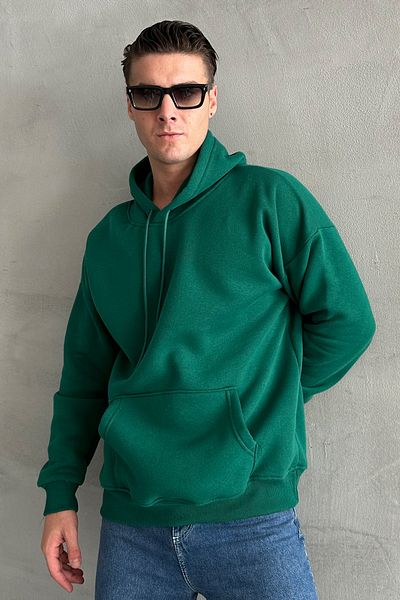 zunop Ανδρικό φούτερ με κουκούλα Oversize
